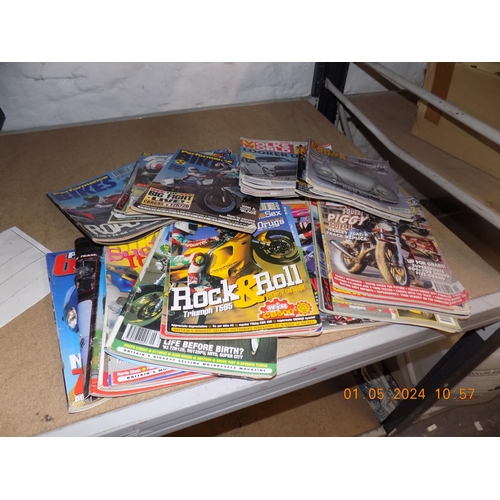 164 - Bag of Bike and Car Magazines