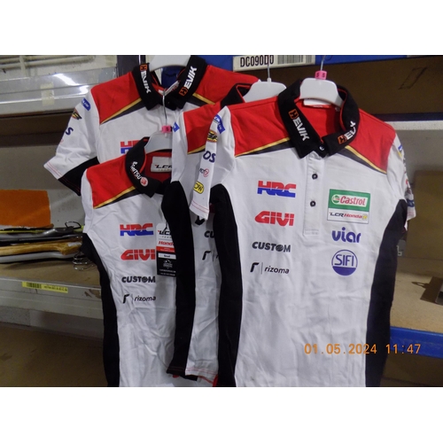 200 - 4 Official LCR Honda Team Polo Shirts Size S