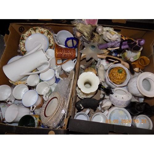 454 - 2 Boxes of Mixed Pottery