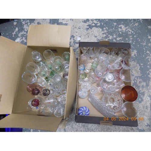 456 - 2 Boxes of Glass ware