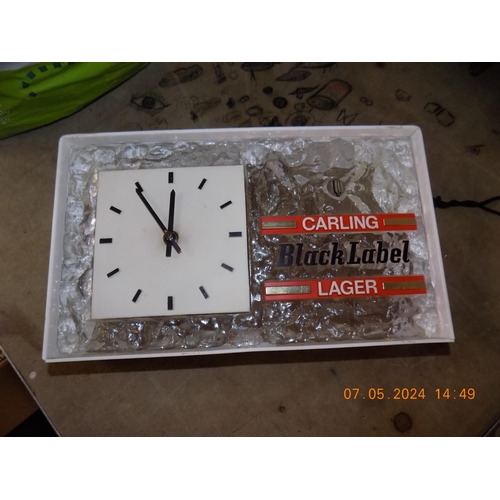 58 - Carling Wall Clock w/o