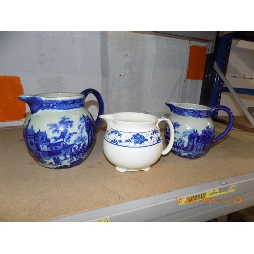 156 - 3 Ceramic Jugs