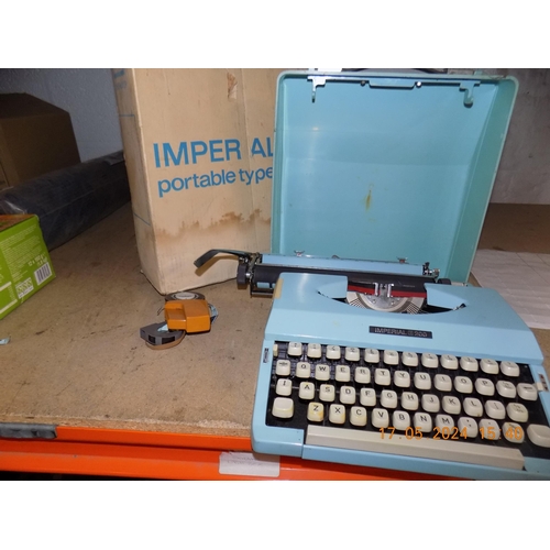 389 - Boxed Imper AL200 Portable Typewriter and Dy'mo