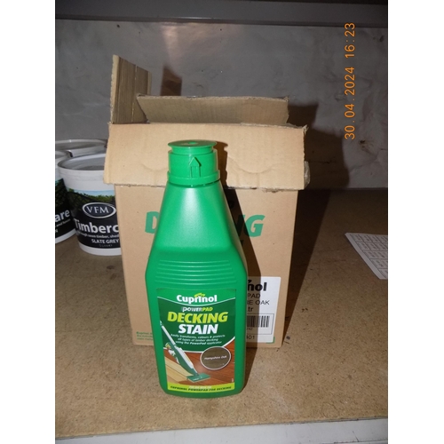 3 - 4 Bottles of Decking Stain Powerpad Hampshire Oak 1lt