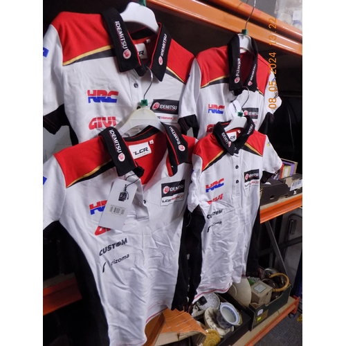 303 - 8 Official LCR Honda Team Polo Shirts Various Sizes