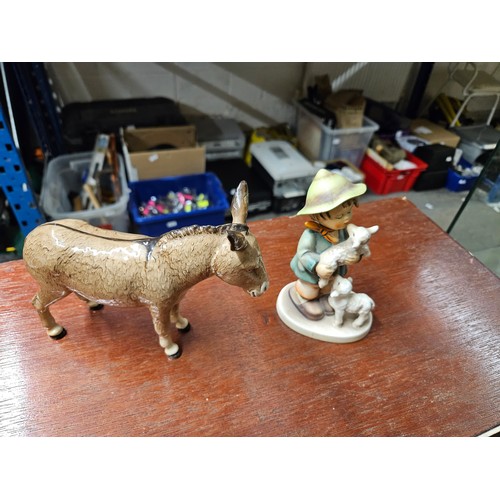 569 - Beswick Donkey and Goebel Figure