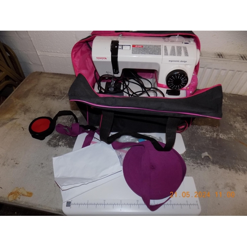 13 - Toyota 'Jeans' Sewing Machine with Bag and Accessories