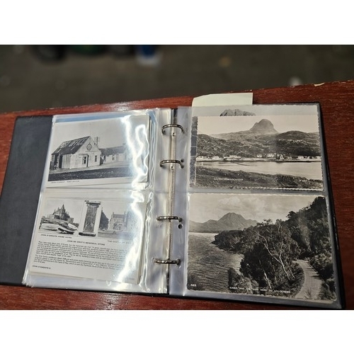 576 - Small Modern Postcard Album Full of 80 Vintage and Modern Postcards. Mainly Scotland Topographical, ... 