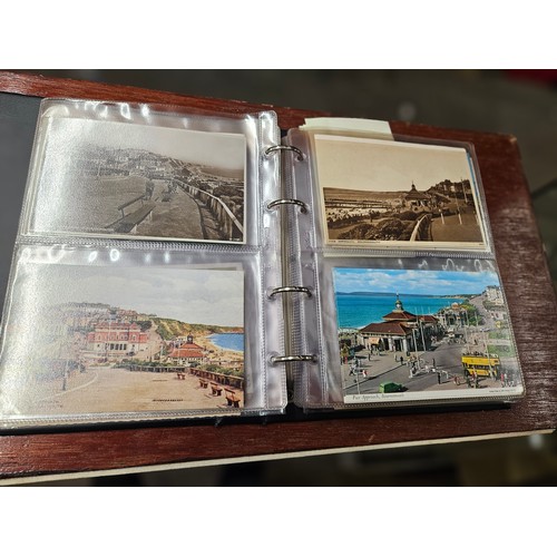 577 - Small Modern Postcard Album Full of 130+ Vintage and Modern Postcards of mainly Bournemouth, Hampshi... 