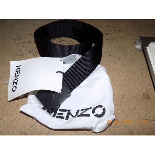 73 - Kenzo Canvas Logo Belt - One Size