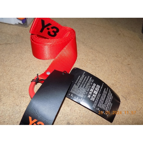 74 - Adidas Y3 Red Belt