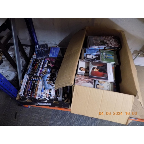 118 - 2 Boxes of DVD's and CD's