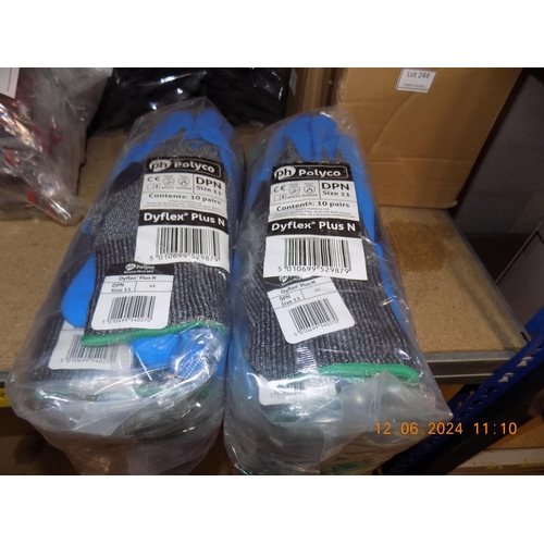 247 - 20 Pairs of DryFlex Gloves Size 11