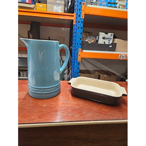 621 - Le Creuset Jug and Casserole Dish