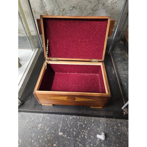 636 - Decorative Wooden Jewellery Box