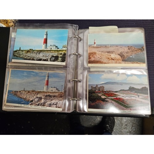 614 - Small Modern Postcard Album Full of 120 Vintage & Modern Postcards all UK Topographical, Dorset area... 