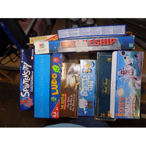 240 - Box of Games etc. Inc Battleships