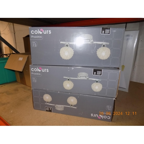 311 - 3 Boxed Ceiling Lights