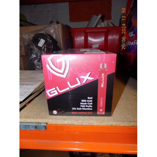 364 - Glux Disposable Vapes Red Apple Ice