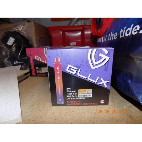 369 - Glux Disposable Vapes Blueberry Raspberry Energy Ice