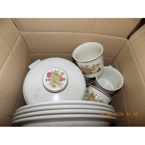 444 - Box of Royal Dolton Pottery