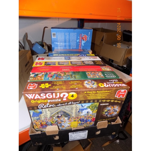 10 - Box of Puzzles and Games etc