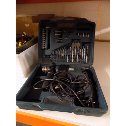 162 - Black & Decker KD350RE and Bits w/o