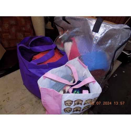 196 - 3 Bags of Clothing