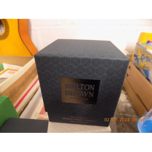 23 - Small Molton Brown Candle Russian Leather