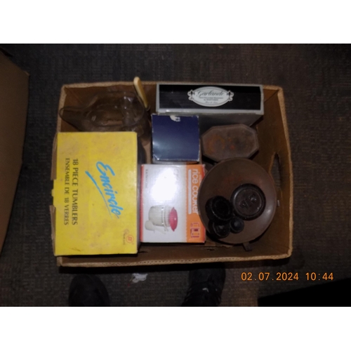 68 - Box of Kitchenware. Inc Scales etc