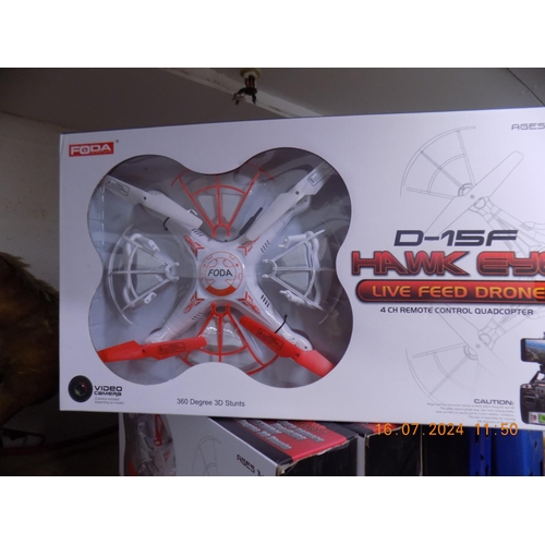 108 - Boxed Hawk Eye Camera Drone