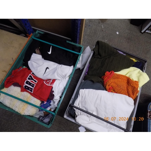 82 - 2 Trays of Mixed Clothing