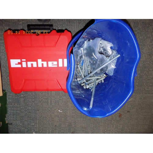 4 - Tub of Bolts and Einhell Tool Case