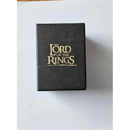 617 - 2002 9ct Lord of the Rings The One Ring with original Certificates, Box and Pouch - First Release fr... 