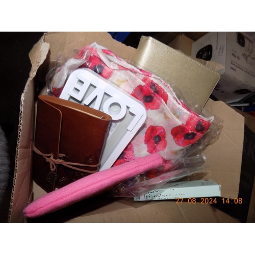 143 - Box of New Items. Inc Purses