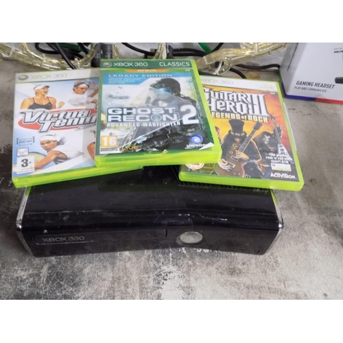 188 - Xbox 360 and 3 Games