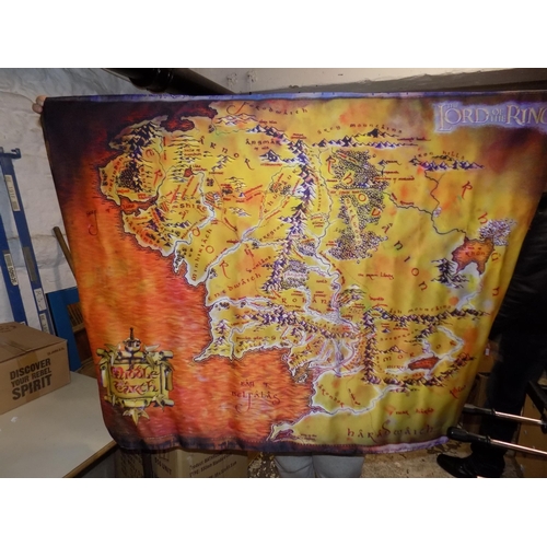 335 - Lord of the Rings Map on Fabric