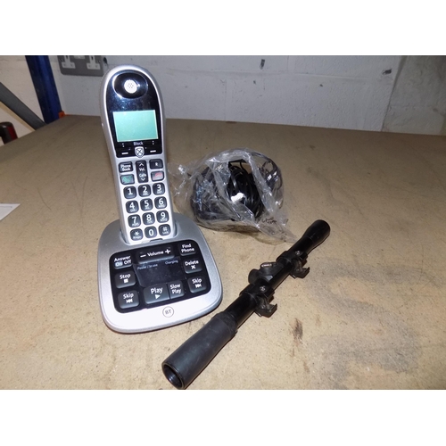 176 - Large Button Phone and Gun Scope