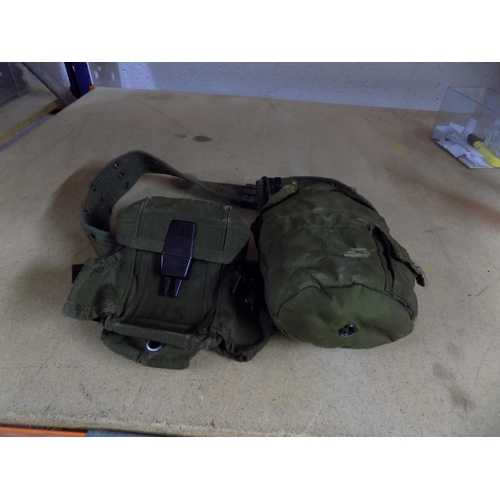 217 - Army Auxiliary Belt and Water Bottle