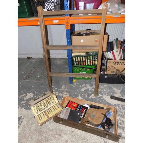 299 - Box of Collectibles and Vintage Airer