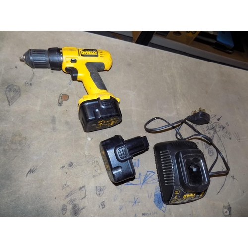 345 - 12v Dewalt Drill and Charger w/o