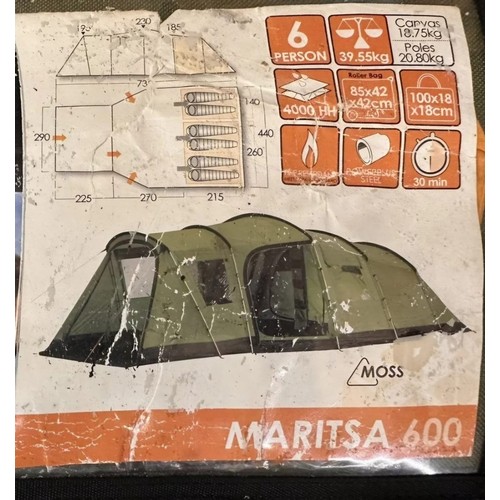 196 - Vango Maritsa 600 6 Man Tent - Complete