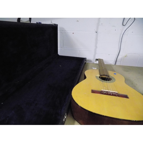 87 - Guitar Storage Case and Acoustic Guitar