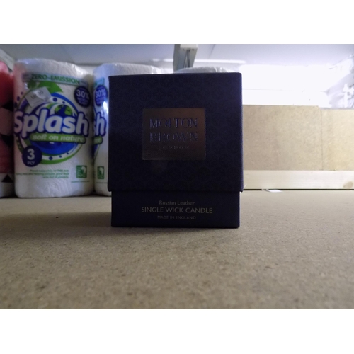 34 - Small Molton Brown Candle Russian Leather