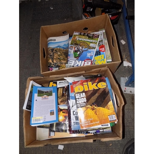 9 - 2 Boxes of Bike Magazines