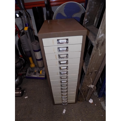 172 - 15 Drawer metal Cabinet