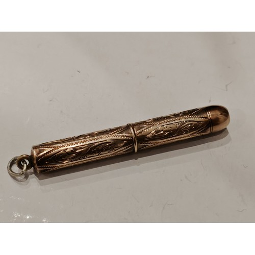 622 - Antique Gold Plated Pencil