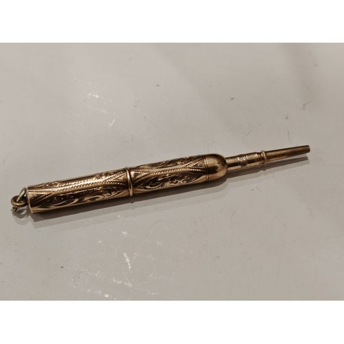 622 - Antique Gold Plated Pencil