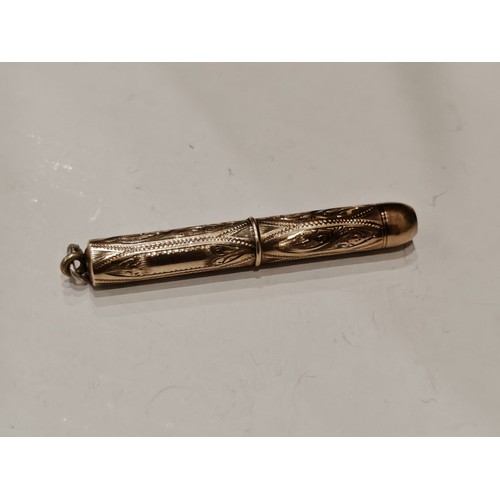 622 - Antique Gold Plated Pencil