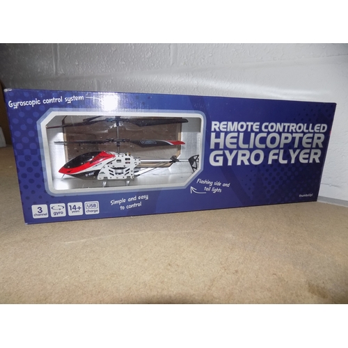 37 - Boxed Remote Controlled  Helicopter Gyro Flyer